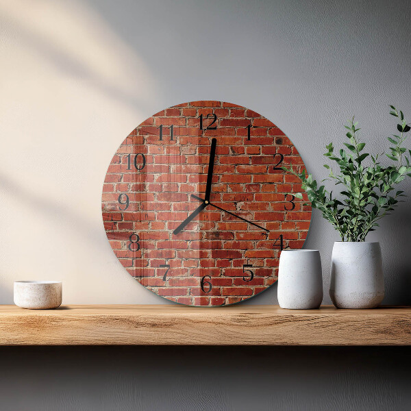 Orologio rotondo Muro di mattoni