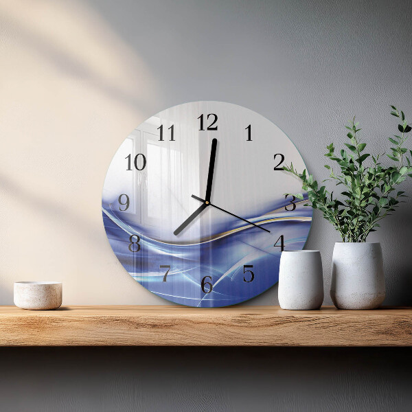 Orologio rotondo Linee astratte