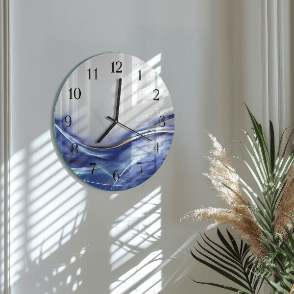 Orologio rotondo Linee astratte