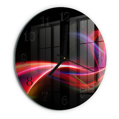 Orologio rotondo Linee astratte
