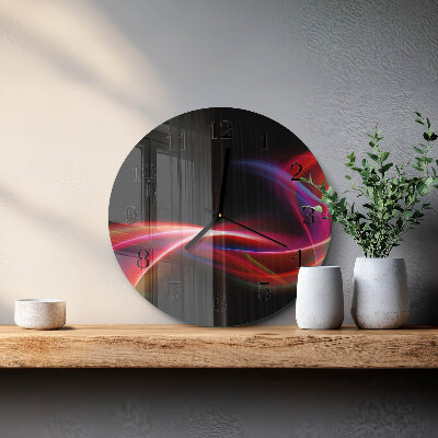 Orologio rotondo Linee astratte