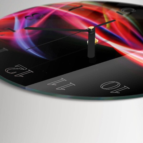 Orologio rotondo Linee astratte