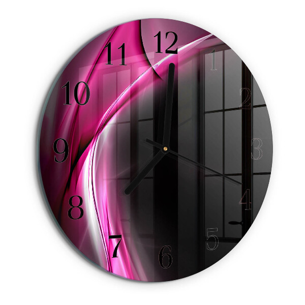 Orologio rotondo Linee astratte