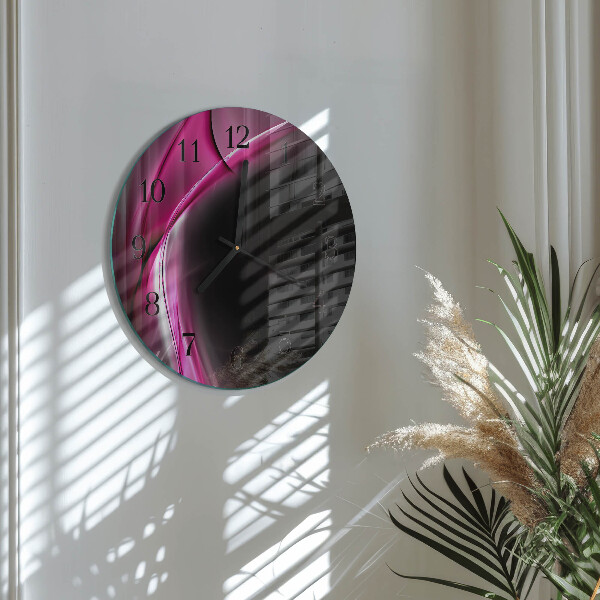 Orologio rotondo Linee astratte