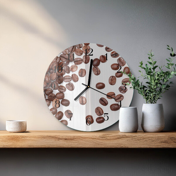 Orologio rotondo chicchi di caffè