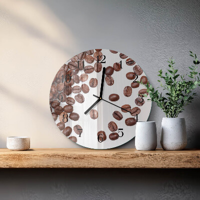 Orologio rotondo chicchi di caffè