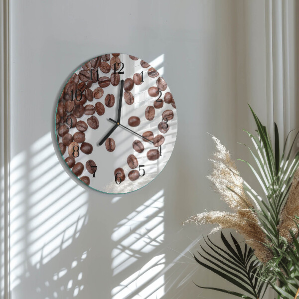 Orologio rotondo chicchi di caffè