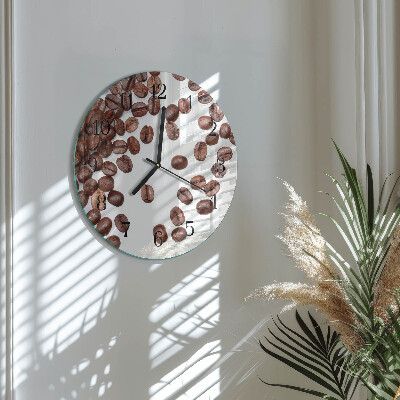Orologio rotondo chicchi di caffè