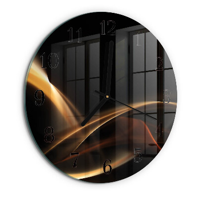 Orologio rotondo Linee astratte