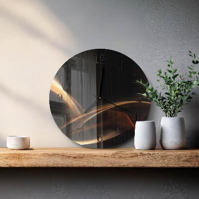 Orologio rotondo Linee astratte