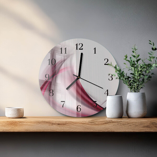 Orologio rotondo Linee astratte