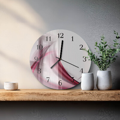 Orologio rotondo Linee astratte