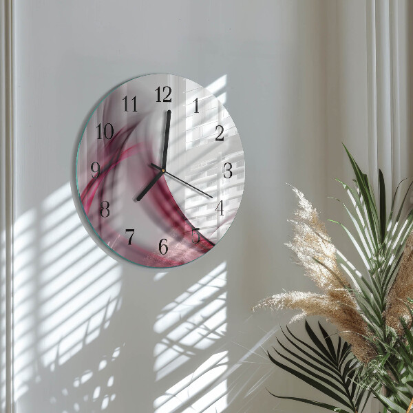 Orologio rotondo Linee astratte