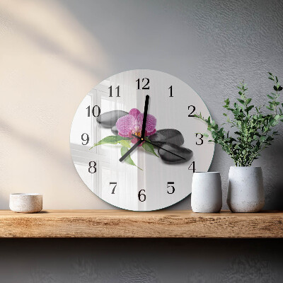 Orologio rotondo Orchidea