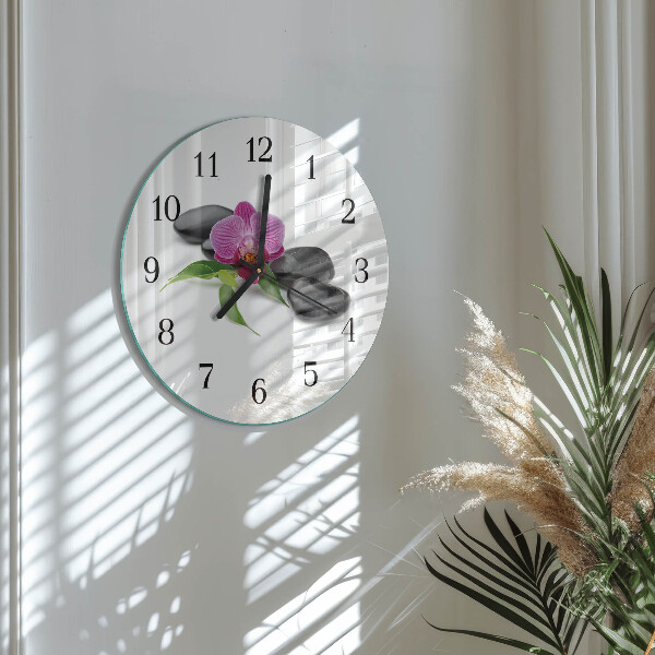 Orologio rotondo Orchidea