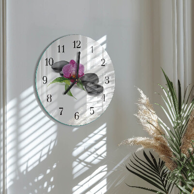 Orologio rotondo Orchidea