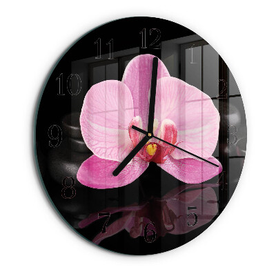 Orologio rotondo Orchidea