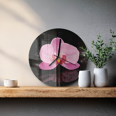 Orologio rotondo Orchidea
