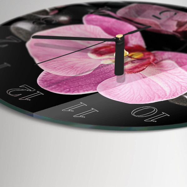Orologio rotondo Orchidea