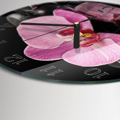 Orologio rotondo Orchidea