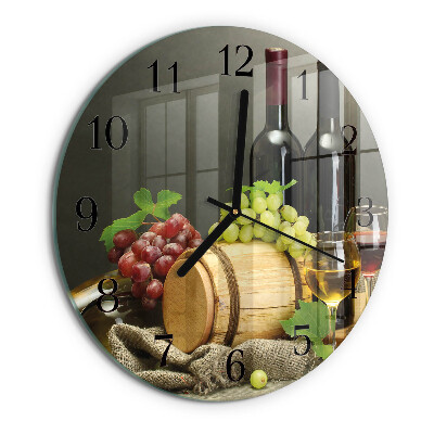 Orologio rotondo Uva per il vino