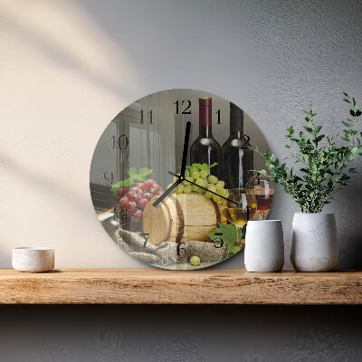 Orologio rotondo Uva per il vino
