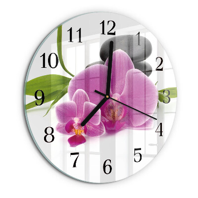 Orologio rotondo Orchidea