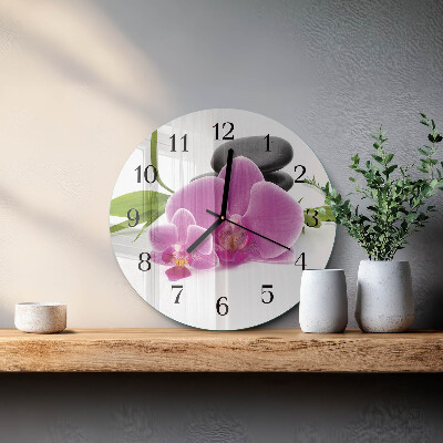 Orologio rotondo Orchidea