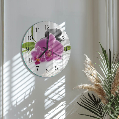 Orologio rotondo Orchidea
