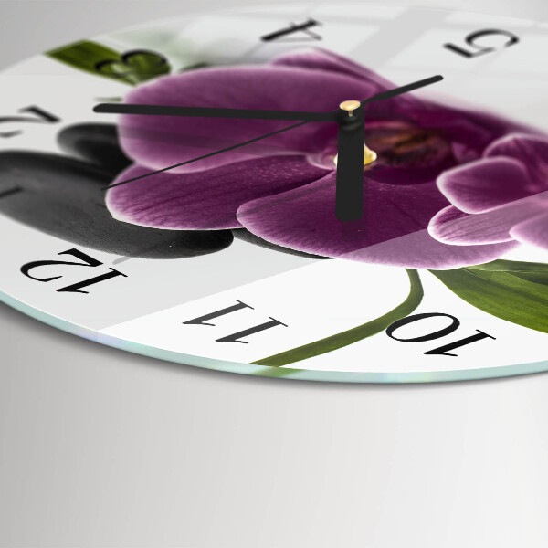 Orologio rotondo Orchidea