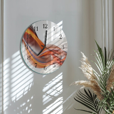 Orologio rotondo Fumo astratto