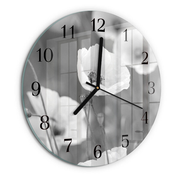 Orologio rotondo Papaveri