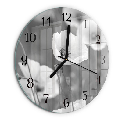 Orologio rotondo Papaveri