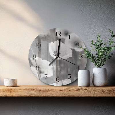 Orologio rotondo Papaveri