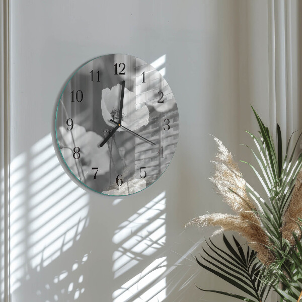 Orologio rotondo Papaveri