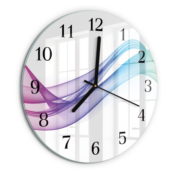 Orologio rotondo Linee astratte