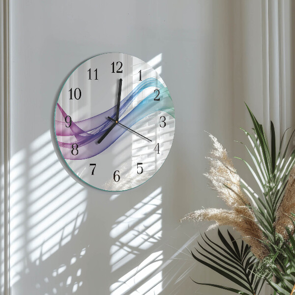 Orologio rotondo Linee astratte