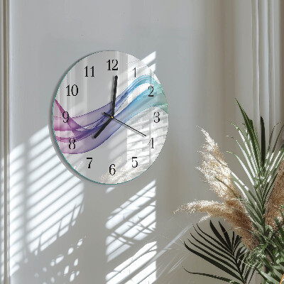 Orologio rotondo Linee astratte