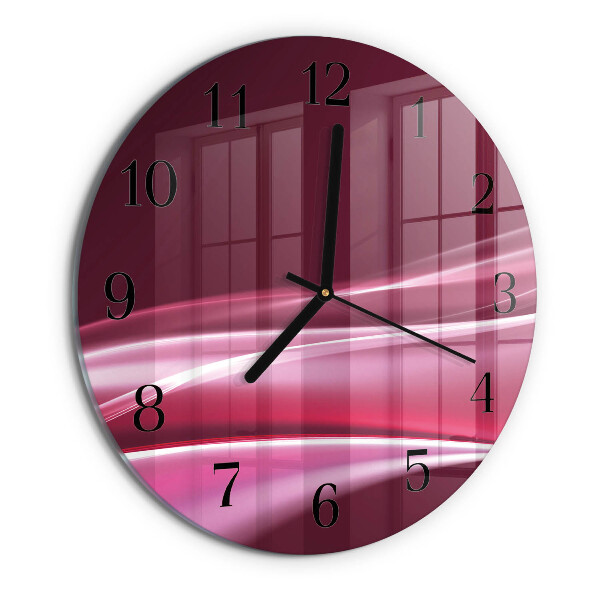 Orologio rotondo Linee astratte