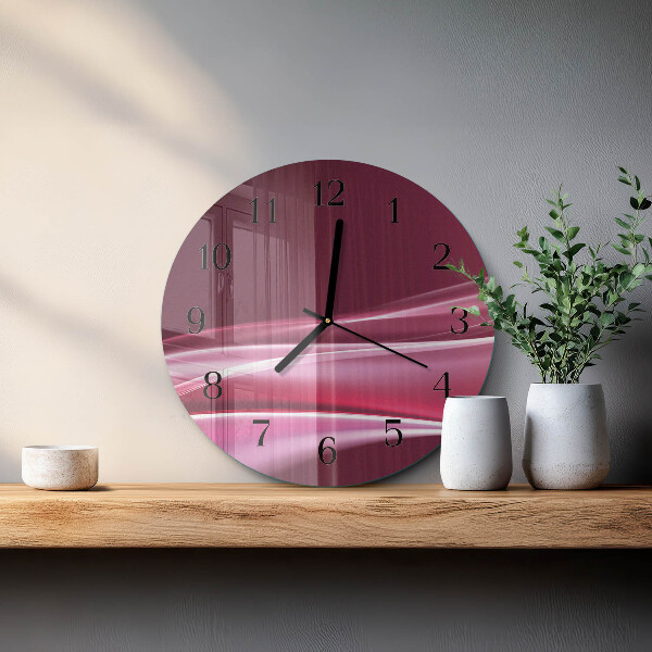 Orologio rotondo Linee astratte