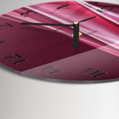 Orologio rotondo Linee astratte