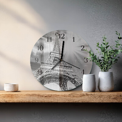 Orologio rotondo Torre Eiffel Parigi