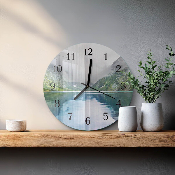 Orologio rotondo Lago di montagna