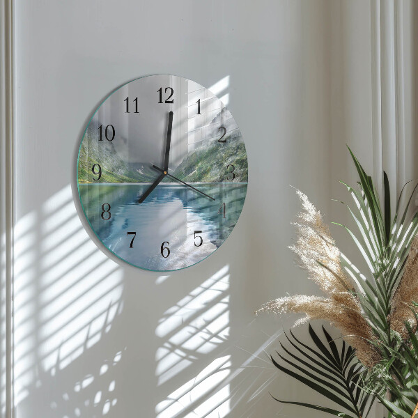 Orologio rotondo Lago di montagna