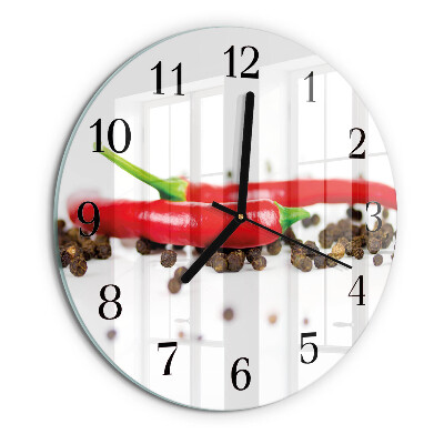 Orologio rotondo Grani di pepe