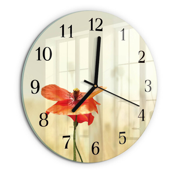 Orologio rotondo Papavero