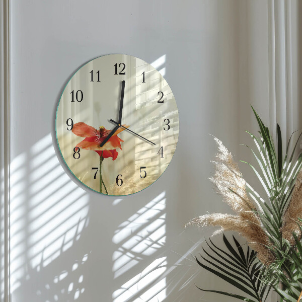 Orologio rotondo Papavero