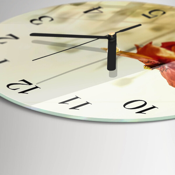 Orologio rotondo Papavero