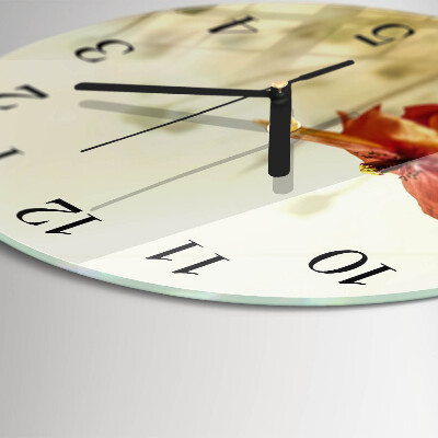Orologio rotondo Papavero