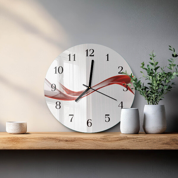 Orologio rotondo Linee astratte